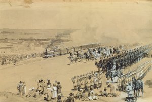 Il Primo Treno, 1883 da Konstantin Apollonovich Savitsky